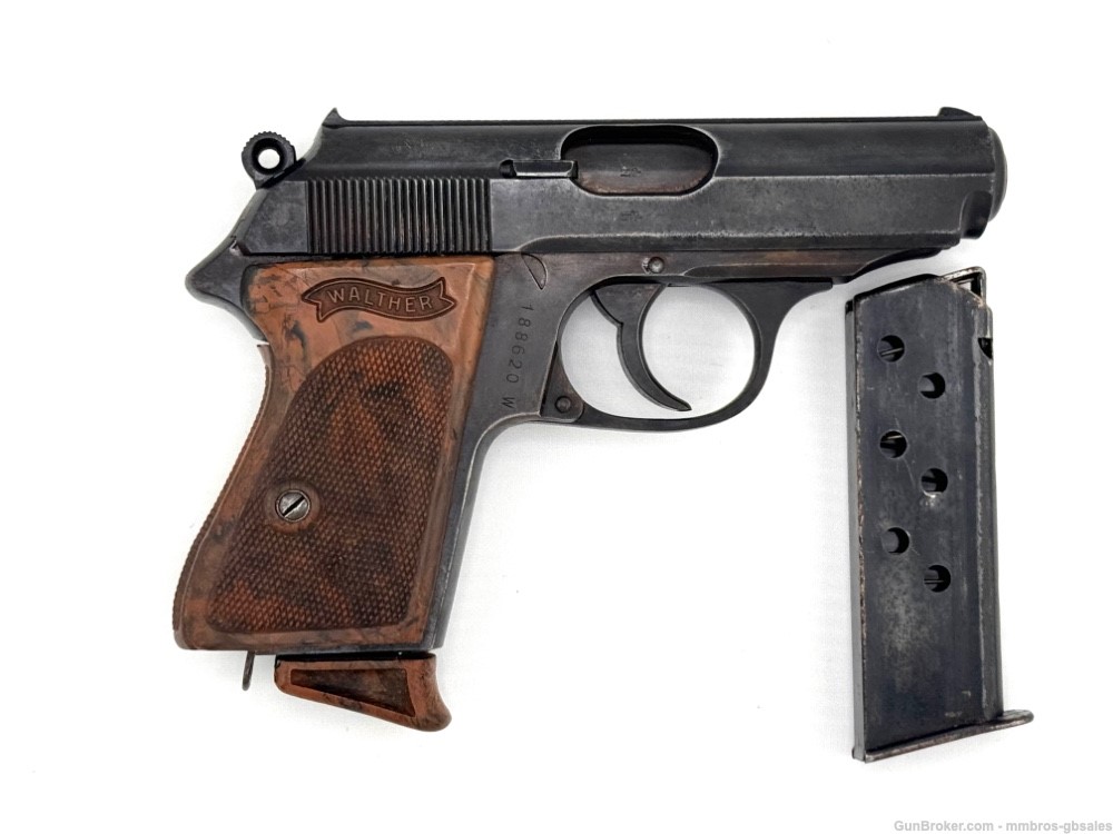 WALTHER PPK .32ACP 1939 RARE "W" SUFFIX / XTRA MAG 7.65MM CROWN/'N' PROOF -img-0