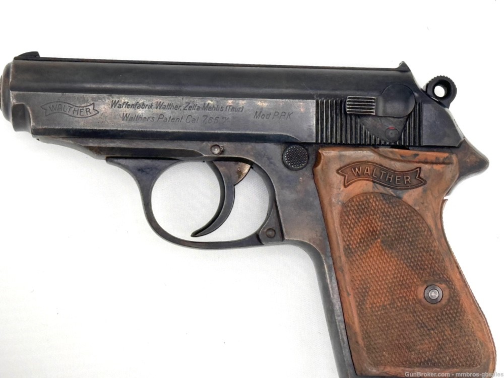 WALTHER PPK .32ACP 1939 RARE "W" SUFFIX / XTRA MAG 7.65MM CROWN/'N' PROOF -img-1