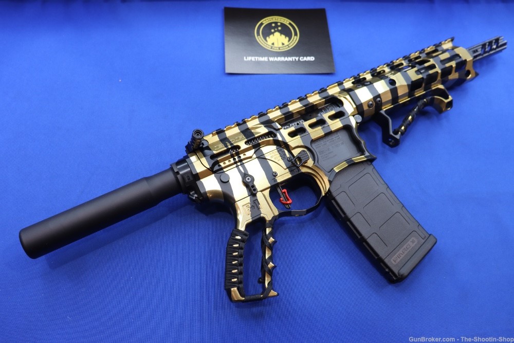 F-1 Model BDRX AR15 Pistol 223 WYLDE 556 GOLD TIGER STRIPE F1 HIPERTOUCH AR-img-19