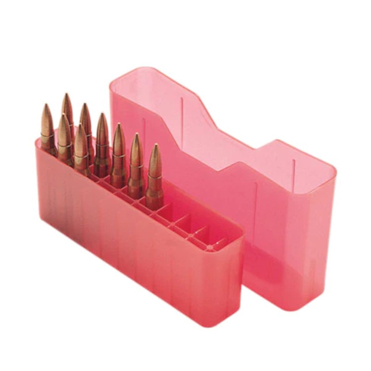 MTM 20 Rd 7mm Rem 338 Win Mag Clear Red Slip-Top Rifle Ammo Box J-20-LLD-29-img-3