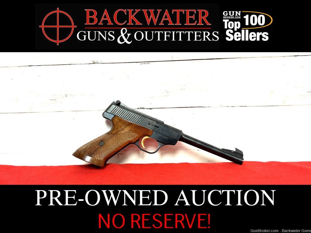 BROWNING BUCK MARK MADE IN BELGIUM .22 LR PISTOL NO RESERVE! PRE-OWNED!-img-0