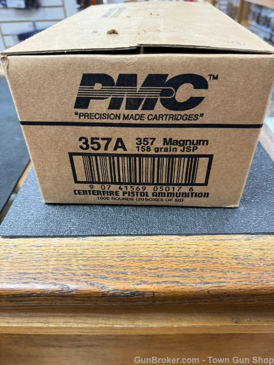 PMC 357 Mag 158 Grain JSP 1000 Case #357A-img-0
