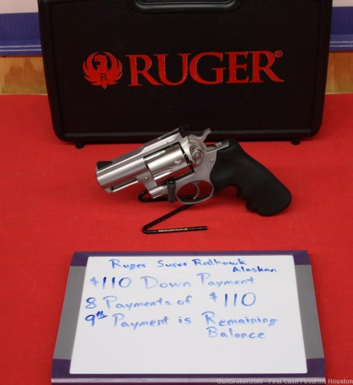 Ruger, Super Redhawk Alaskan, .44 mag, New, LAYAWAY TODAY Up to 270 Days-img-0