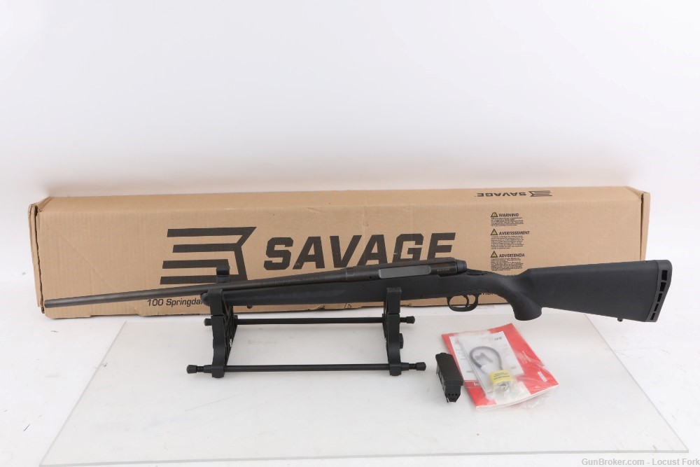 Savage Axis 25-06 Rem 22" Black Synthetic DBM LIKE NEW w Factory Box NoRsrv-img-0