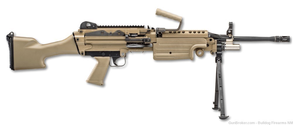 FN America M249S Standard FDE Semi-auto rifle SAW belt fed Minimi NIB-img-1