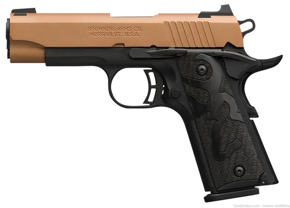 Browning 1911-380 Black Label Compact 380 ACP 3" Copper Cerakote 051988492-img-0