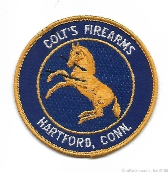 Rampant Colt's Firearms Hartford, Conn Patch-img-0