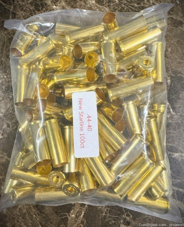 Lot of 100 Count New 44-40 Winchester Brass Starline-img-0