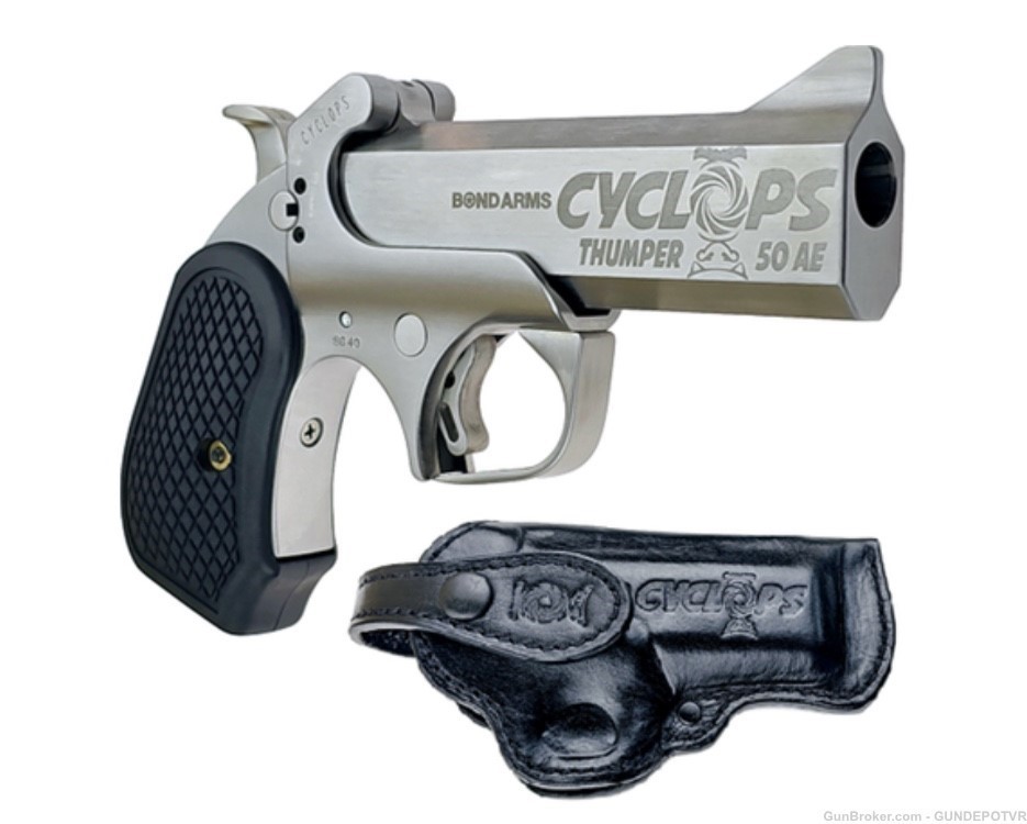 Bond Arms Cyclops Satin Package Handgun .50 AE Single Shot 4.25" Barrel Sat-img-0