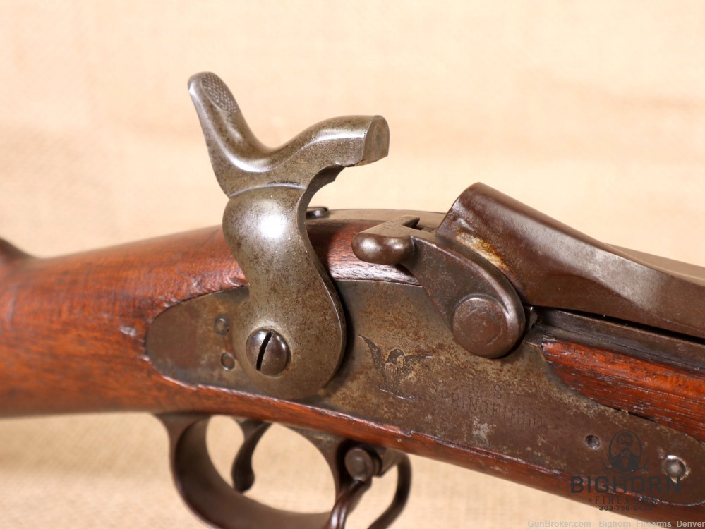 U.S. Springfield Model 1888 Trapdoor Rifle .45-70 1892 Mfg with Rod Bayonet-img-56