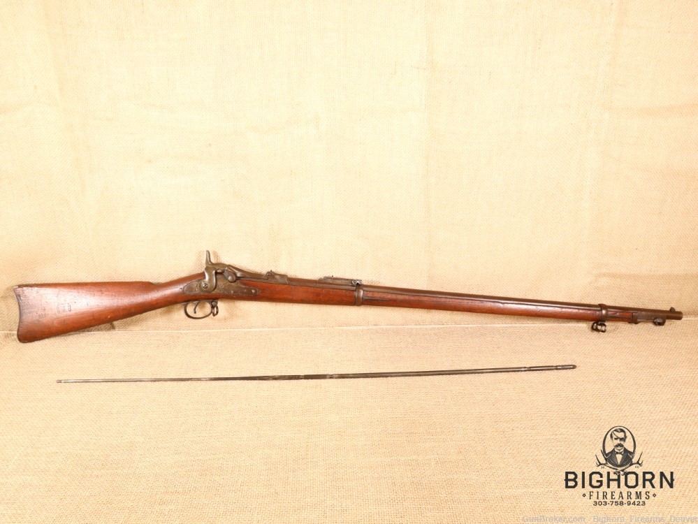 U.S. Springfield Model 1888 Trapdoor Rifle .45-70 1892 Mfg with Rod Bayonet-img-59
