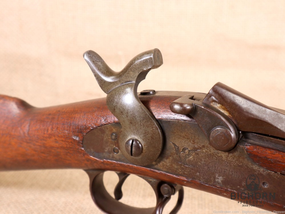 U.S. Springfield Model 1888 Trapdoor Rifle .45-70 1892 Mfg with Rod Bayonet-img-57