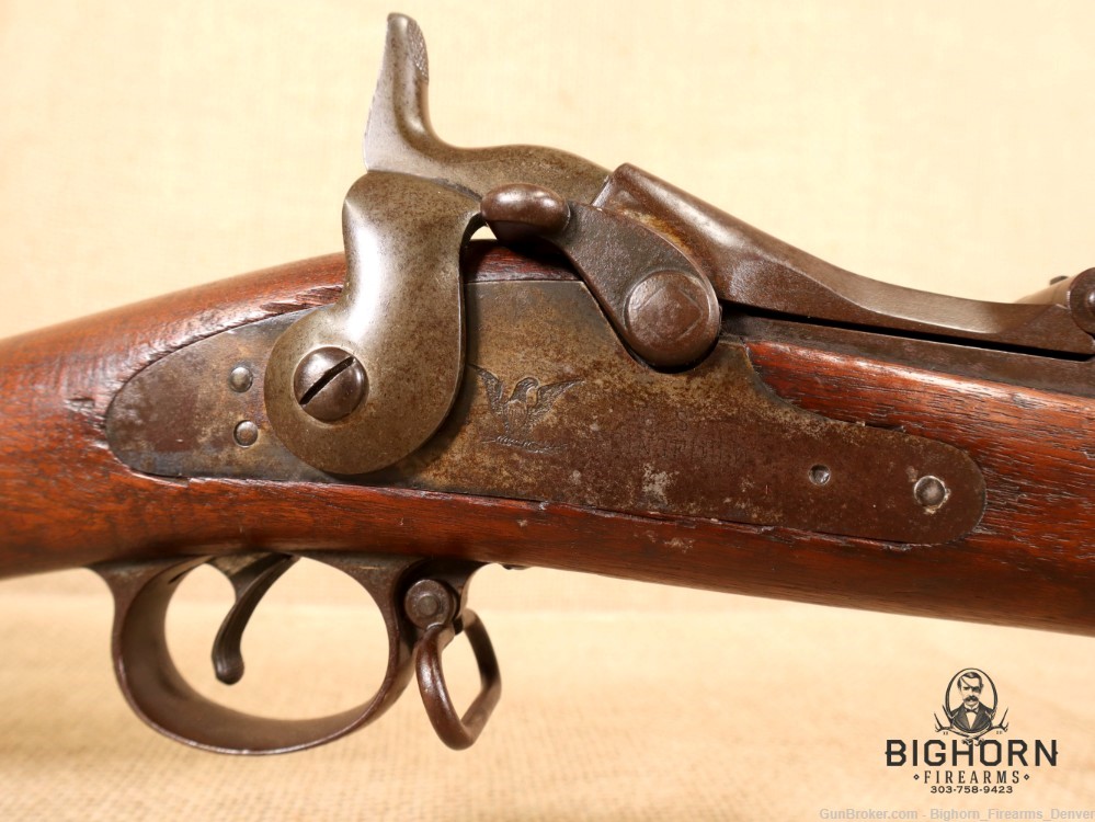 U.S. Springfield Model 1888 Trapdoor Rifle .45-70 1892 Mfg with Rod Bayonet-img-42