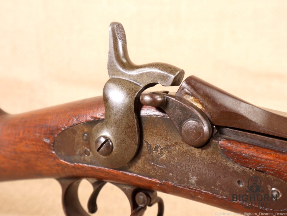 U.S. Springfield Model 1888 Trapdoor Rifle .45-70 1892 Mfg with Rod Bayonet-img-55