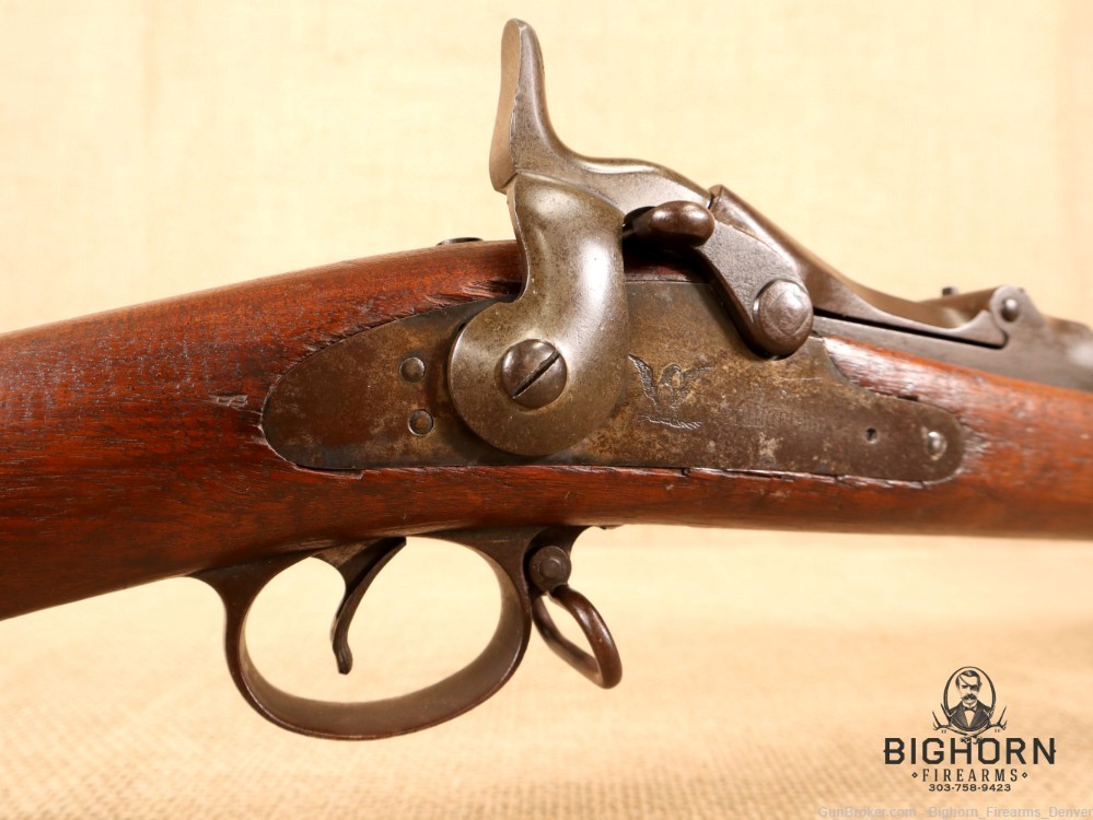 U.S. Springfield Model 1888 Trapdoor Rifle .45-70 1892 Mfg with Rod Bayonet-img-41