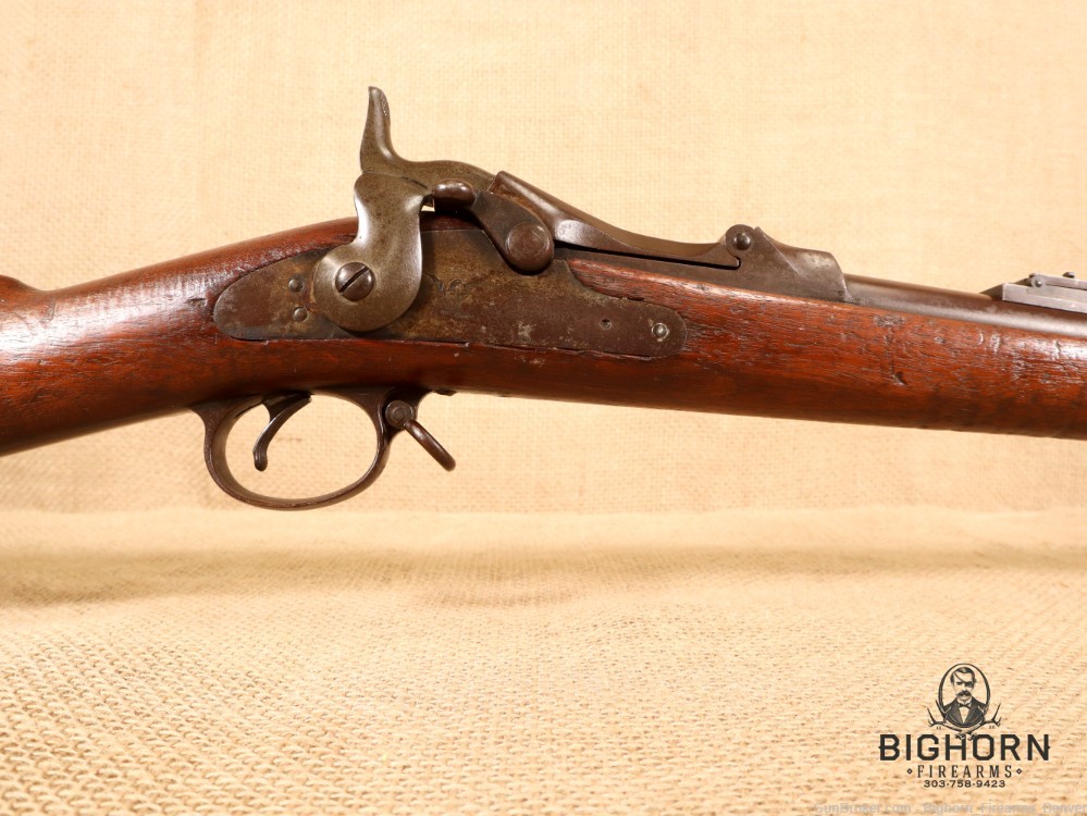U.S. Springfield Model 1888 Trapdoor Rifle .45-70 1892 Mfg with Rod Bayonet-img-3
