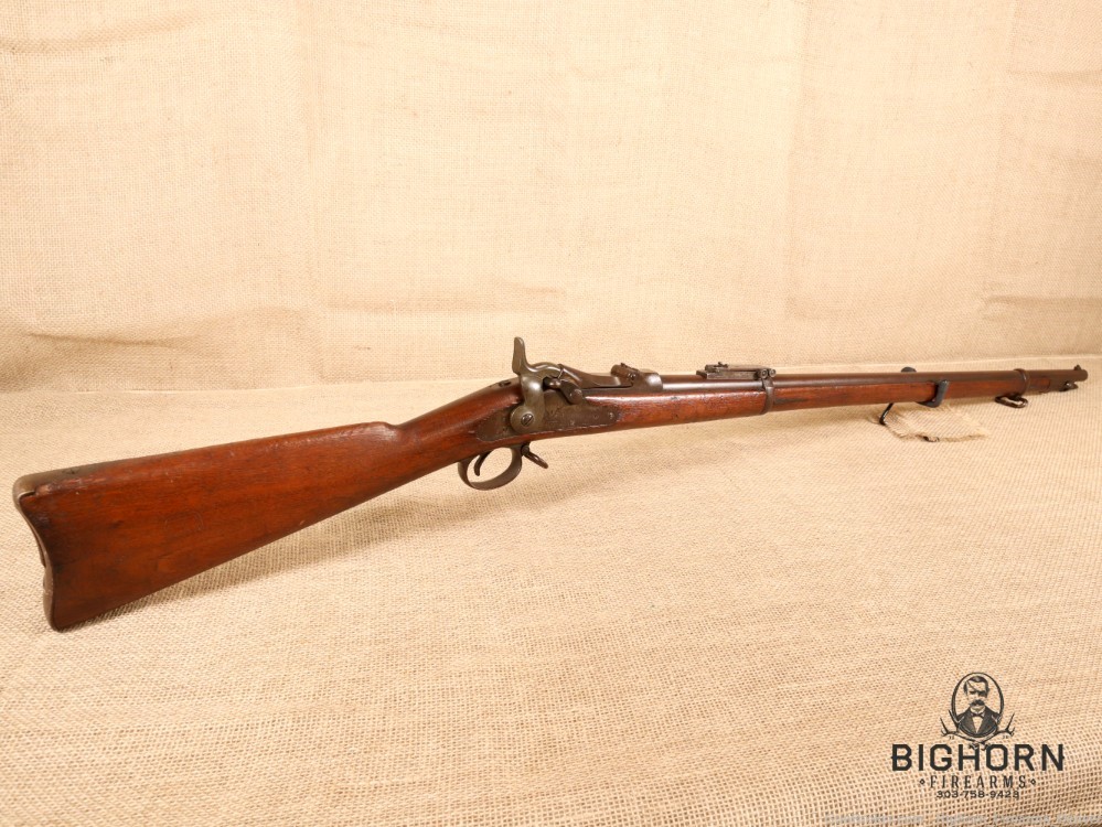 U.S. Springfield Model 1888 Trapdoor Rifle .45-70 1892 Mfg with Rod Bayonet-img-0