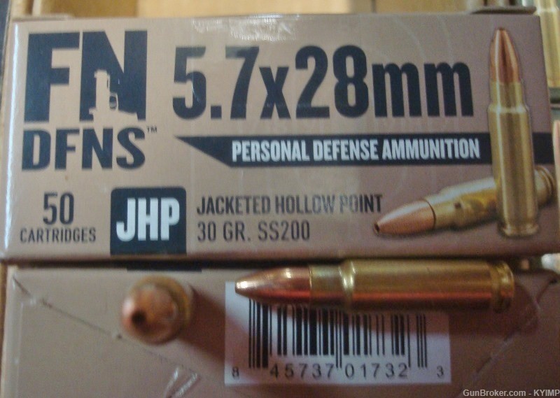 500 FN 5.7x28 JHP 30 grain SS200 New Ammo 5.7 FN PS90 NEW Ammunition-img-5