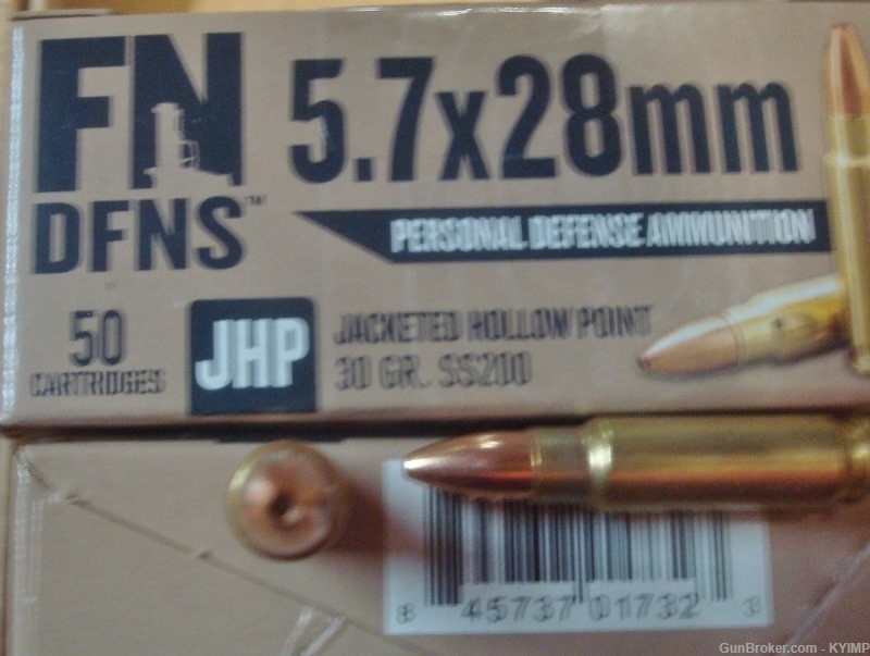 500 FN 5.7x28 JHP 30 grain SS200 New Ammo 5.7 FN PS90 NEW Ammunition-img-3