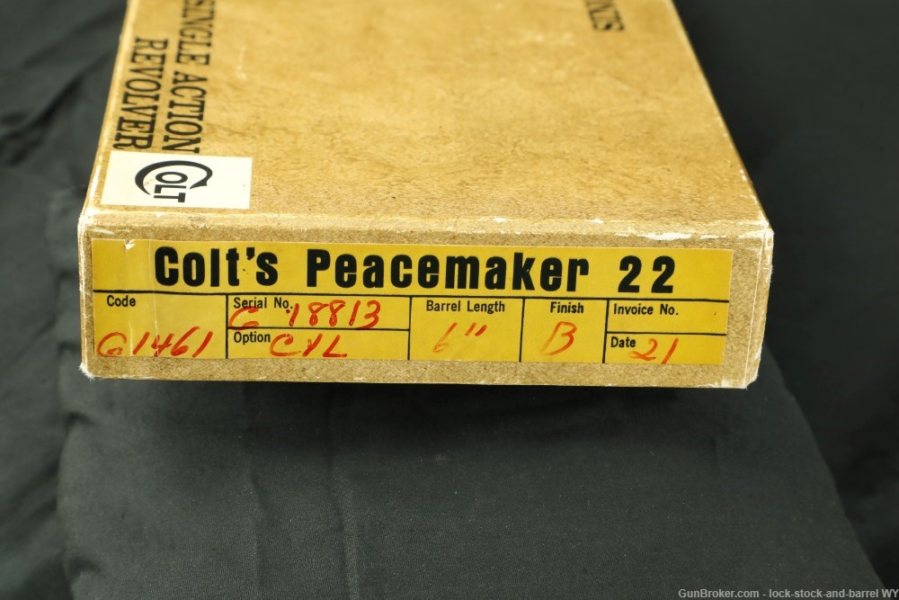 1971 Gen 2 Colt Peacemaker 5.75” .22LR/Mag Single Action Revolver, C&R-img-34