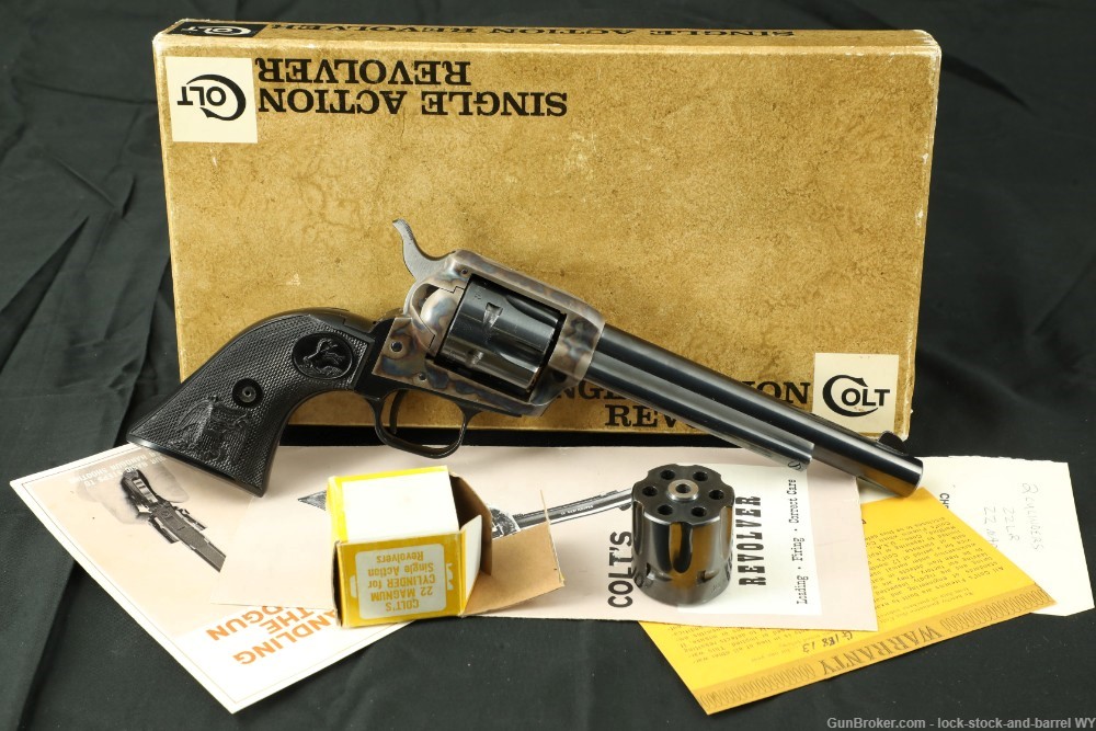 1971 Gen 2 Colt Peacemaker 5.75” .22LR/Mag Single Action Revolver, C&R-img-2
