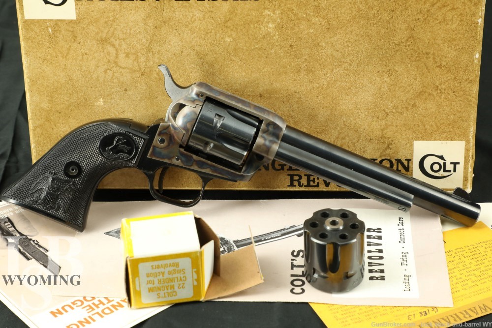 1971 Gen 2 Colt Peacemaker 5.75” .22LR/Mag Single Action Revolver, C&R-img-0