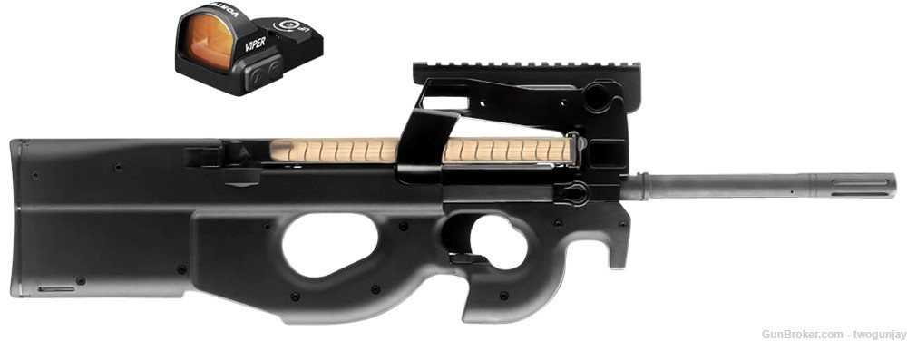 NEW-FN FNH PS90 5.7x28mm Rifle, 50 Round Magazine & Vortex Viper 3848950471-img-0