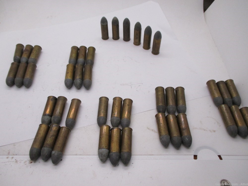 6 count old WRA Co. 44 Colt revolver cartridges-img-2