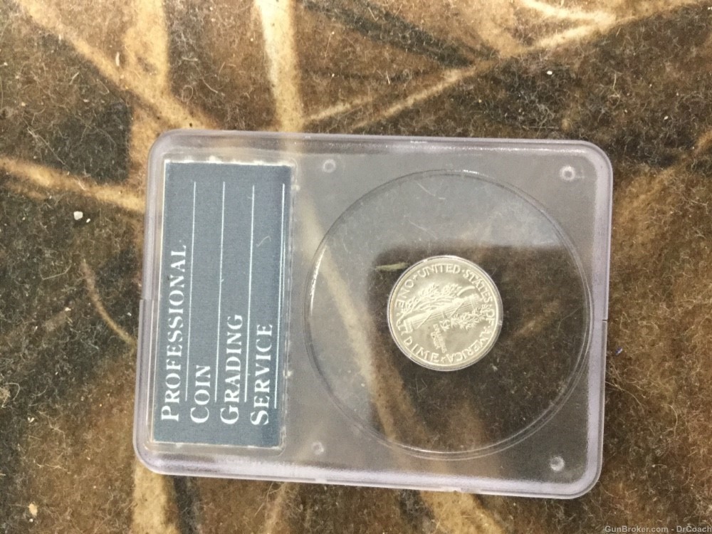 1940 S silver mercury dime 10C MS65FB-img-1