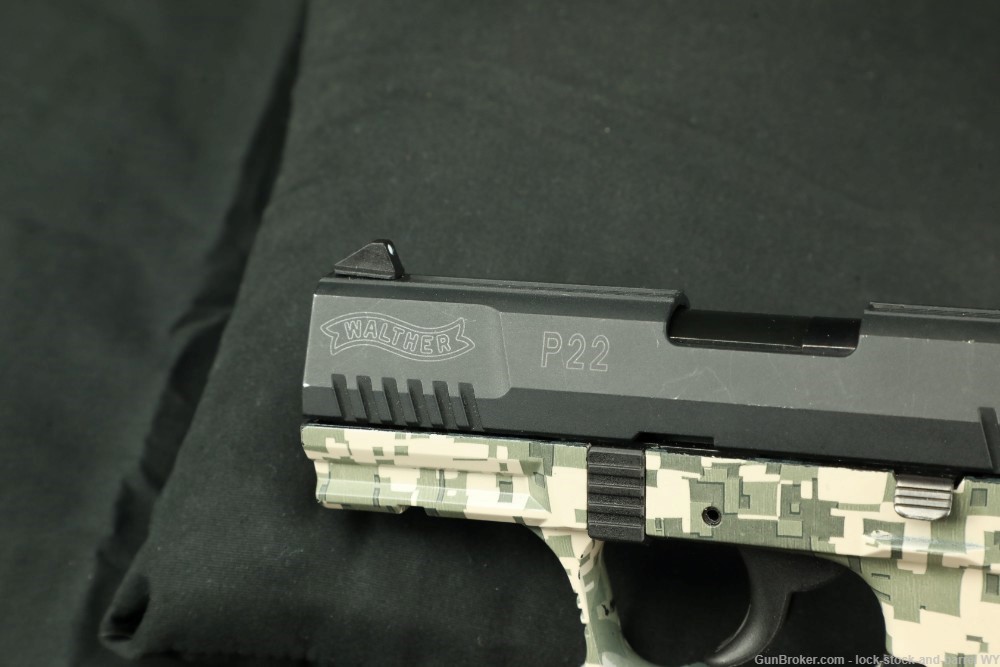 Walther Arms P22 .22lr 3.25” Digital Camo Semi-Auto Pistol, & Extra Mag-img-23
