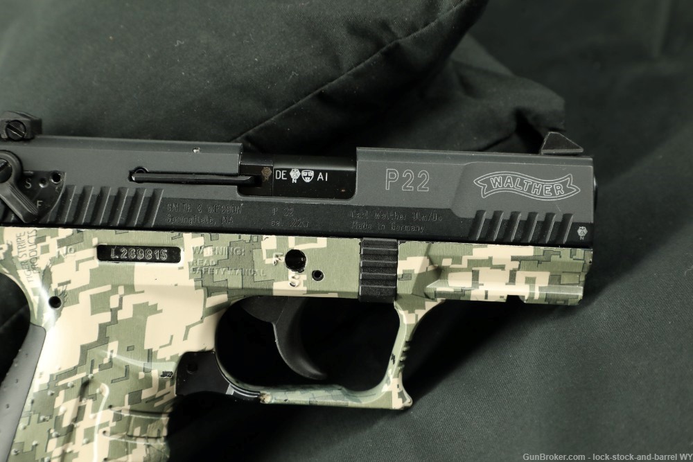 Walther Arms P22 .22lr 3.25” Digital Camo Semi-Auto Pistol, & Extra Mag-img-5