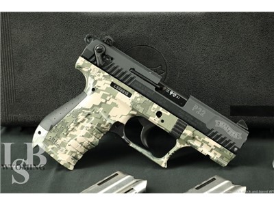 Walther Arms P22 .22lr 3.25” Digital Camo Semi-Auto Pistol, & Extra Mag