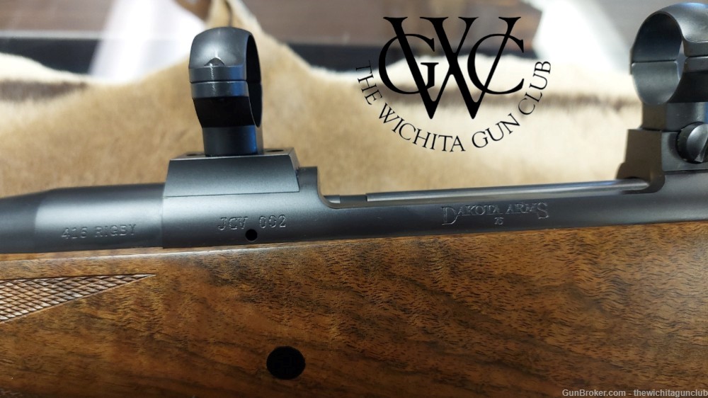 Pre Owned Dakota Arms Model 76 416 Rigby Custom Dangerous Game Rifle-img-4
