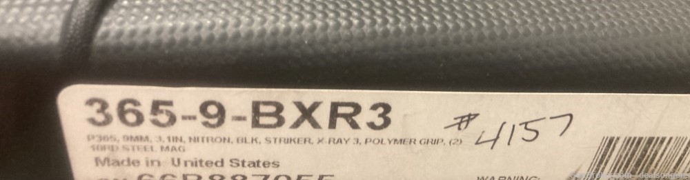 Sig Sauer P365 9mm model 365-9-BXR3 New in Hard Case (no card fees added)-img-5