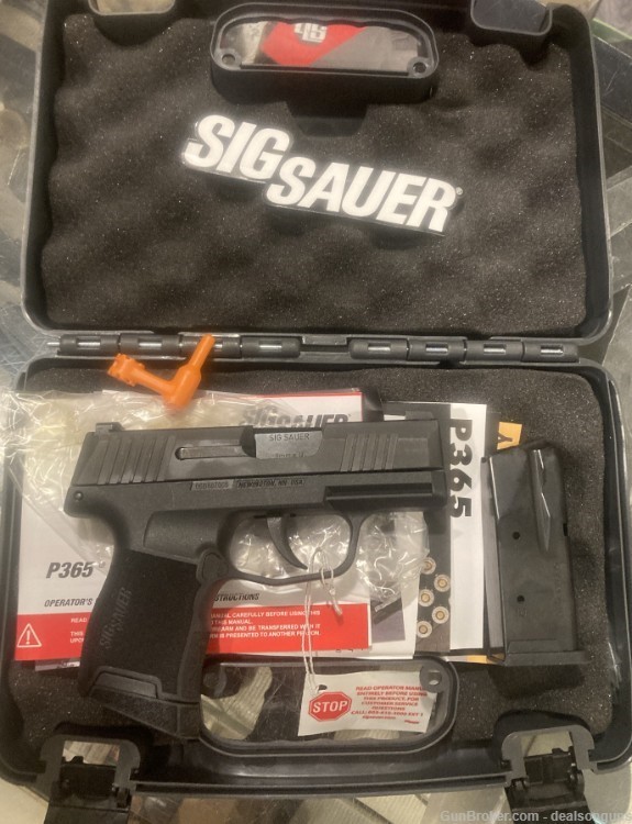 Sig Sauer P365 9mm model 365-9-BXR3 New in Hard Case (no card fees added)-img-0
