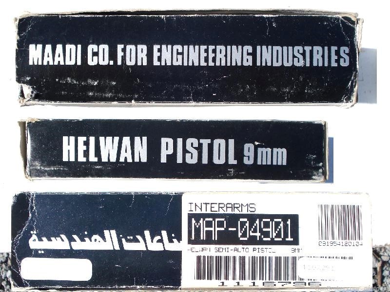Maadi Egypt Helwan 9mm Pistol Interarms Beretta 1951-img-6