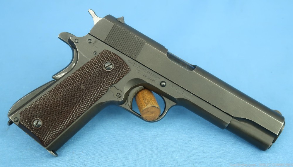 US Military Remington Rand Model 1911A1 Pistol 45 ACP WWII 1944-img-0
