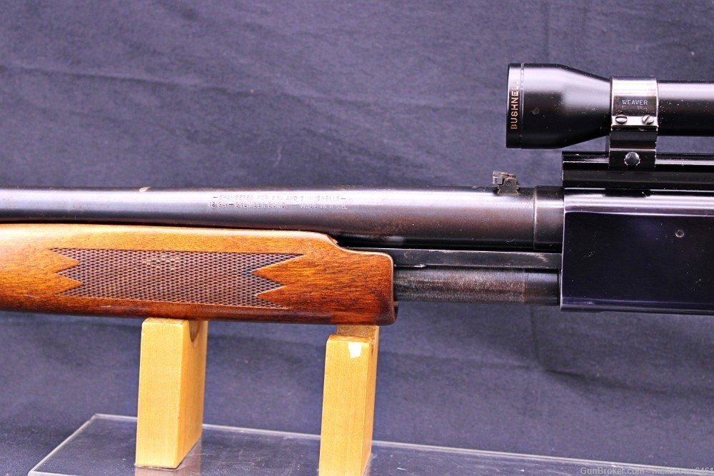 MOSSBERG 500 SLUGSTER 12 GAUGE BUSHNELL SLUG GUN SCOPE WEAVER BASE & RINGS-img-6
