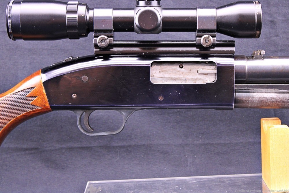 MOSSBERG 500 SLUGSTER 12 GAUGE BUSHNELL SLUG GUN SCOPE WEAVER BASE & RINGS-img-30