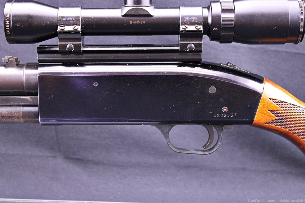MOSSBERG 500 SLUGSTER 12 GAUGE BUSHNELL SLUG GUN SCOPE WEAVER BASE & RINGS-img-4