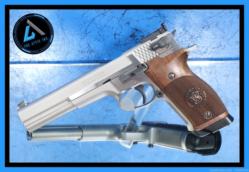 RARE 6" SMITH AND WESSON TARGET CHAMPION 9MM MADE FOR EUROPE S&W 5906-img-0