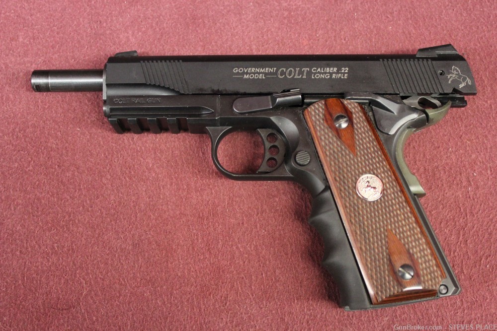 Walther Colt Rail Gun 1911 .22LR with 10 Mags!-img-4