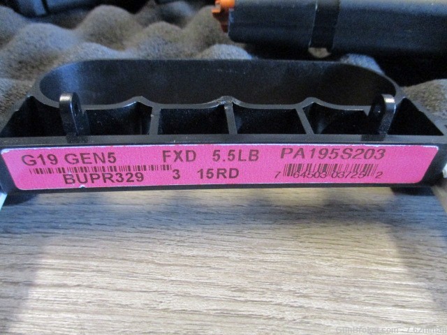 Glock 19 Gen 5 9mm Semi Auto Pistol Gen5 G19 G-19 9x19 Nato AMBI -img-8