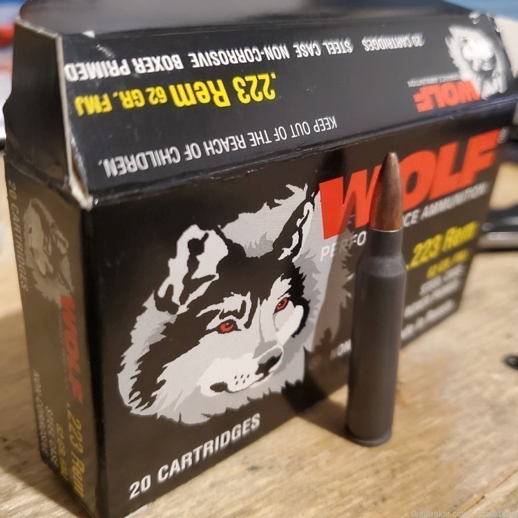Wolf 223 Remington 300 rounds (220 rds 62 gr FMJ, 80 rds 55 gr copper HP)-img-4