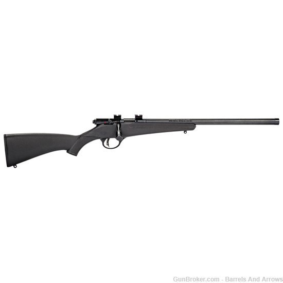 Savage 13834 Rascal Fv-Sr Black Bolt Action Rifle 22 Lr , 16 1/8" Bbl Blued-img-0