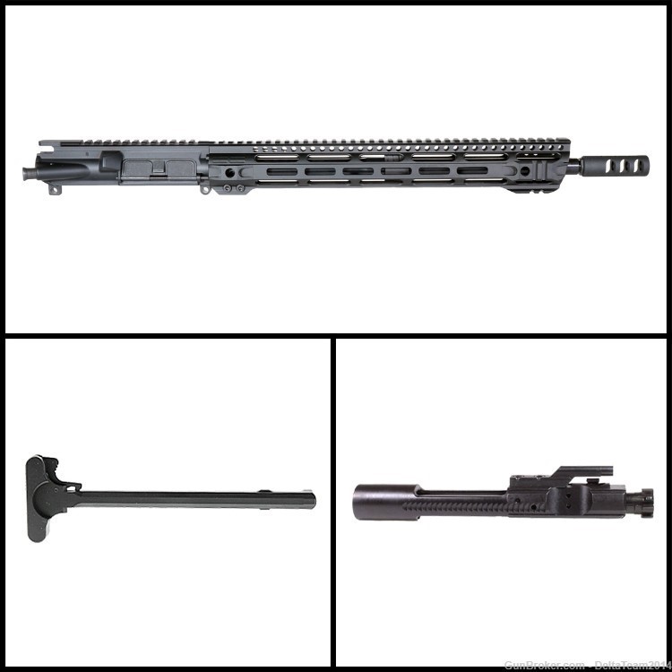 AR15 16" 7.62x39mm Rifle Complete Upper - Forged Mil-Spec Upper Receiver-img-0