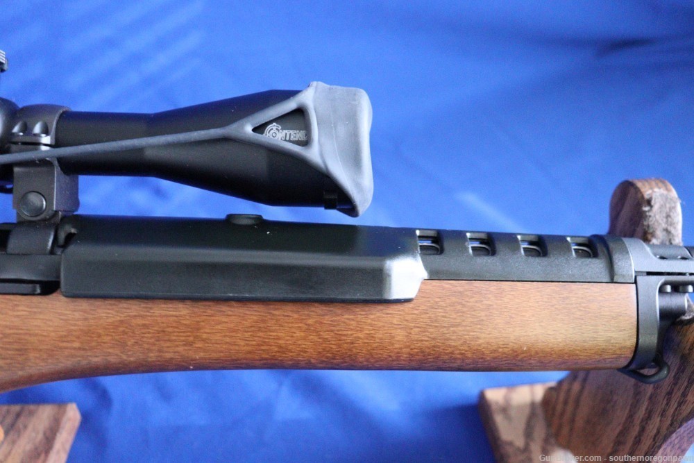 2014 Ruger mini 14 5.56 .223 blue & wood BSA Contender 4-16-40 scope adj 98-img-4