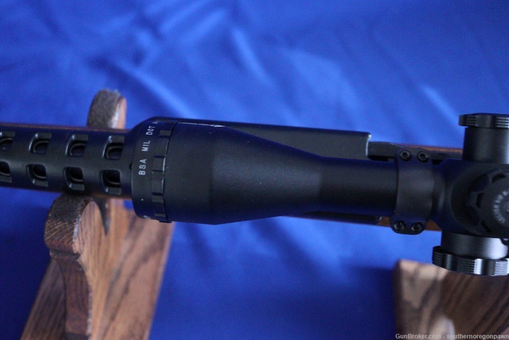 2014 Ruger mini 14 5.56 .223 blue & wood BSA Contender 4-16-40 scope adj 98-img-22