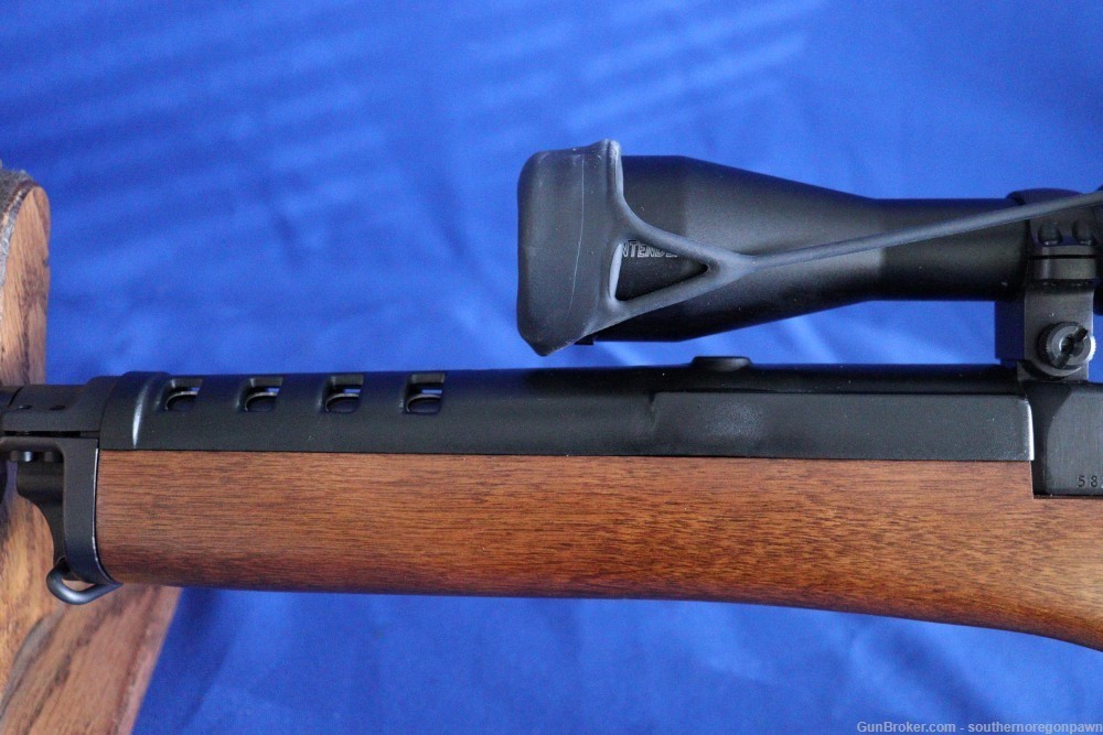 2014 Ruger mini 14 5.56 .223 blue & wood BSA Contender 4-16-40 scope adj 98-img-15