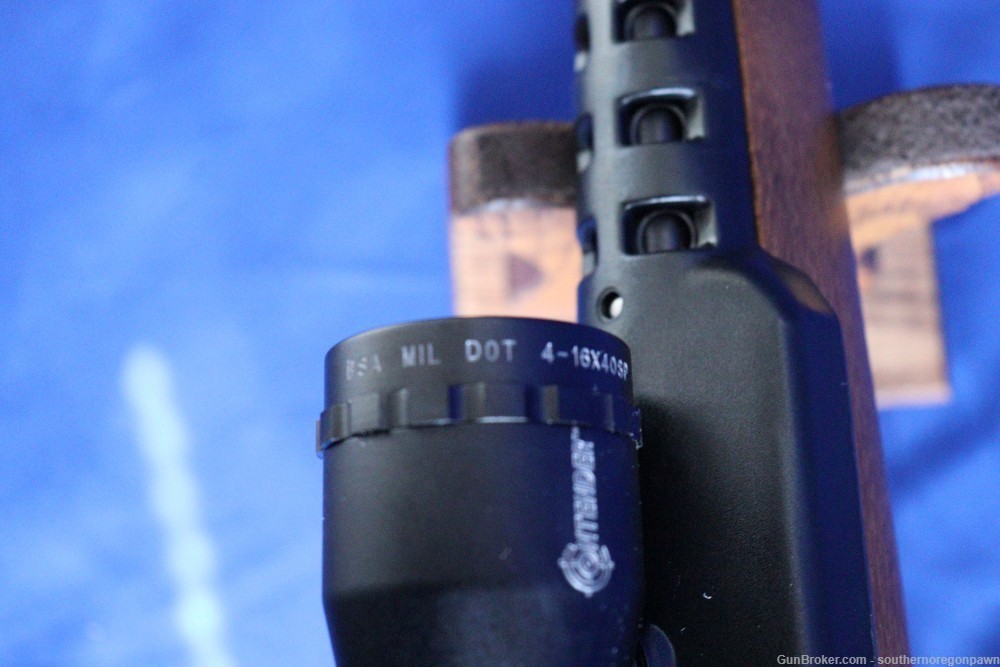 2014 Ruger mini 14 5.56 .223 blue & wood BSA Contender 4-16-40 scope adj 98-img-23
